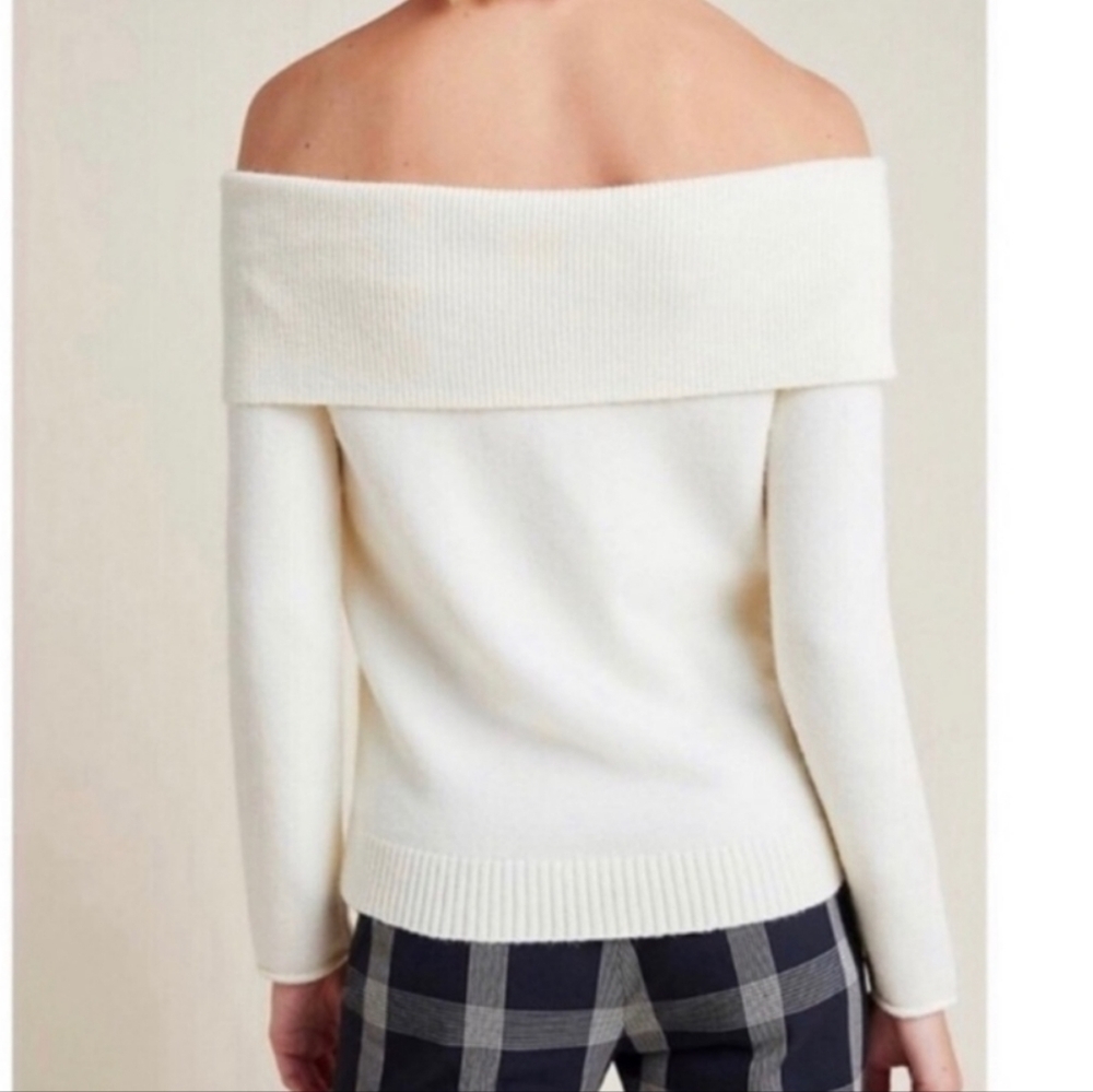By Anthropologie Shelby Off shoulder Sweater - Picture 2 of 7